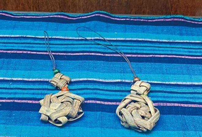 山ブドウストラップ作り体験